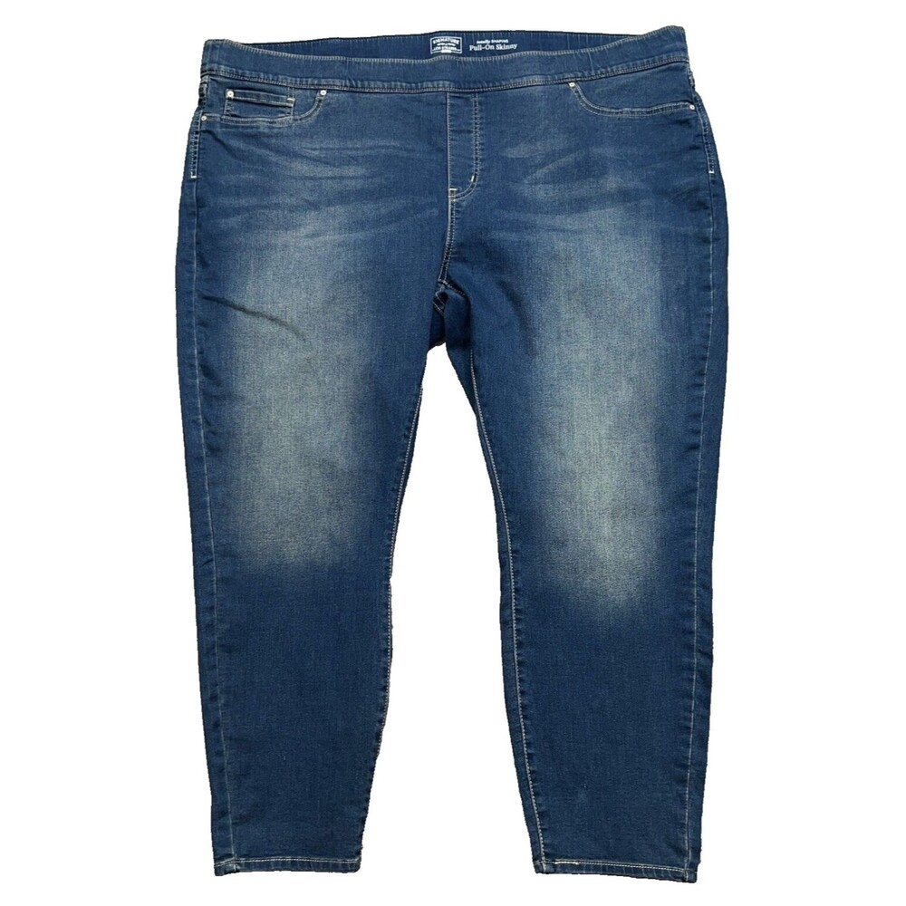 Levi Strauss Signature Gold Women's Pull-On Skinny Stretch Blue Jeans Size 28S